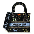 Canvas Pixel Zodiac Embroidered Medium Lady D-Lite Nero Multicolor wholesalehk.shop