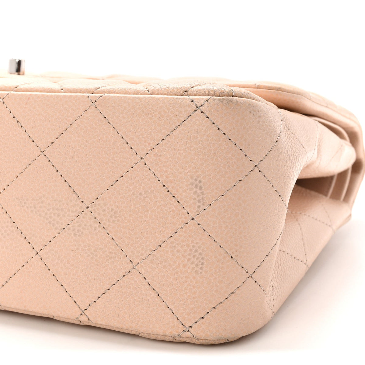 Caviar Quilted Jumbo Double Flap Light Pink wholesalehk.shop