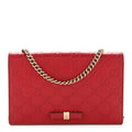 Guccissima Signature Bowy Chain Wallet Hibiscus Red £¨ Direct shipment via from wholesalehk.shop