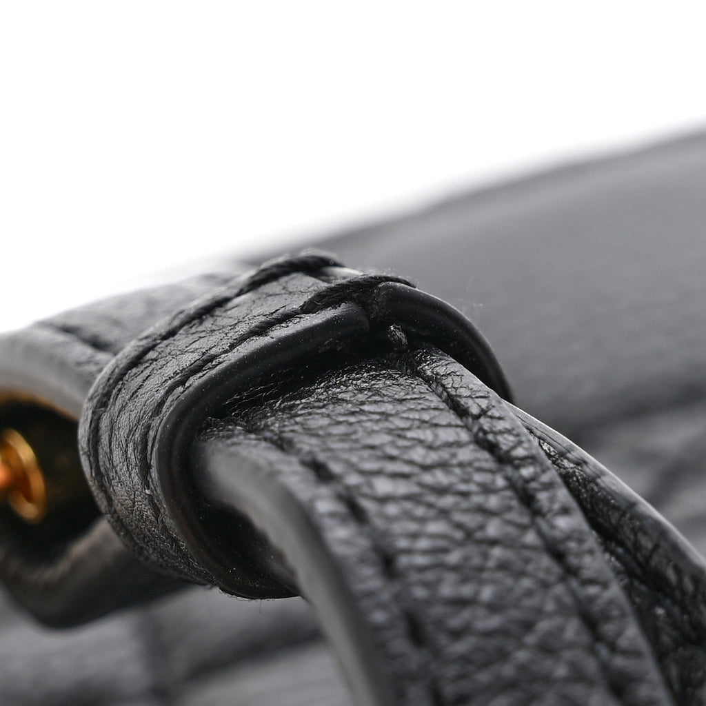 Supple Calfskin Cannage Caro Belt Pouch with Chain Black wholesalehk.shop