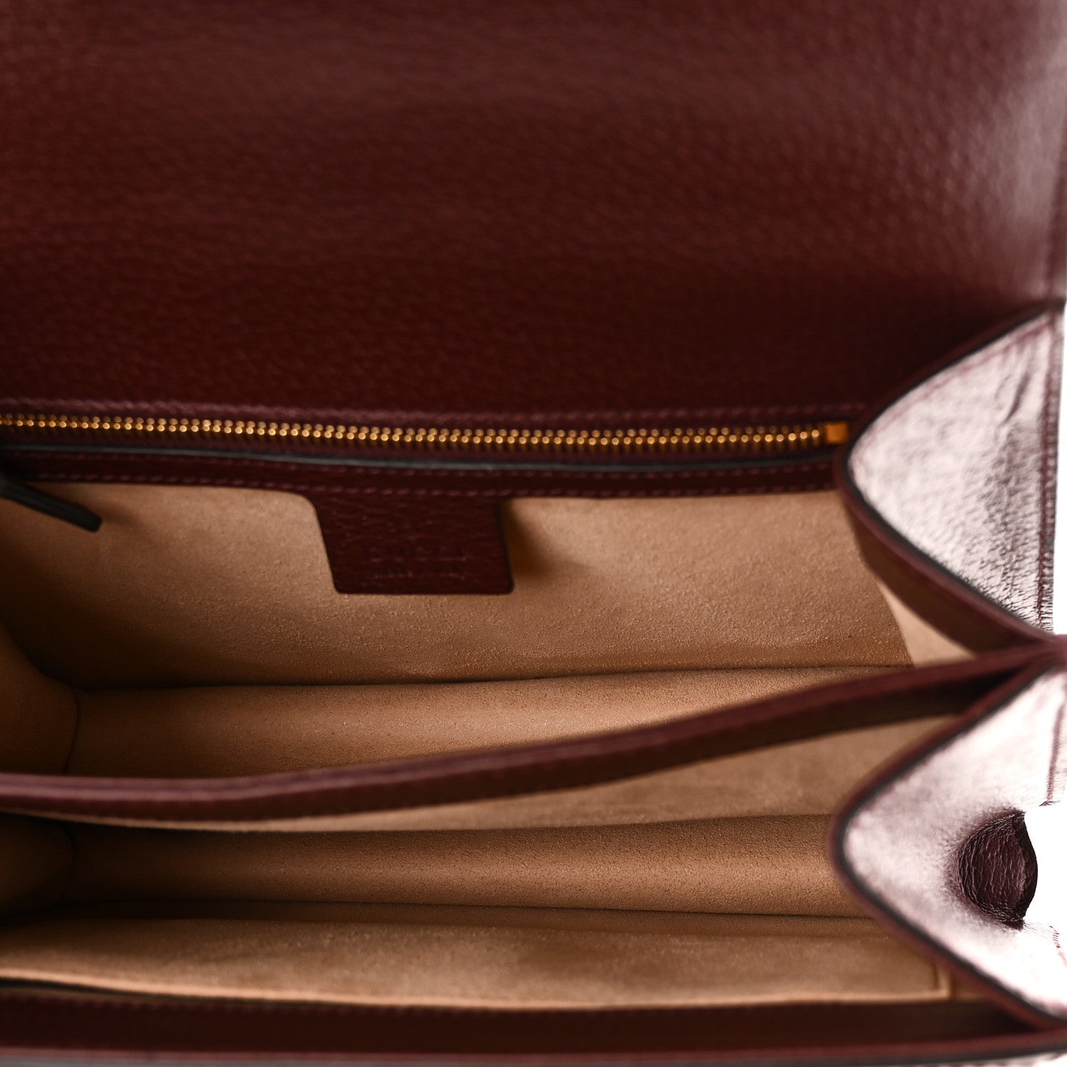 GG Supreme Monogram Textured Dollar Calfskin Web Small Ophidia Padlock Top Handle Bag Bordeaux £¨ Direct shipment via from wholesalehk.shop