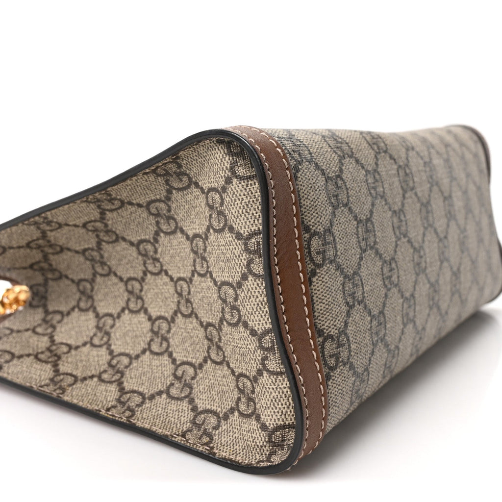 GG Supreme Monogram Calfskin Small Padlock Tote Beige Ebony Tuscany £¨ Direct shipment via from wholesalehk.shop