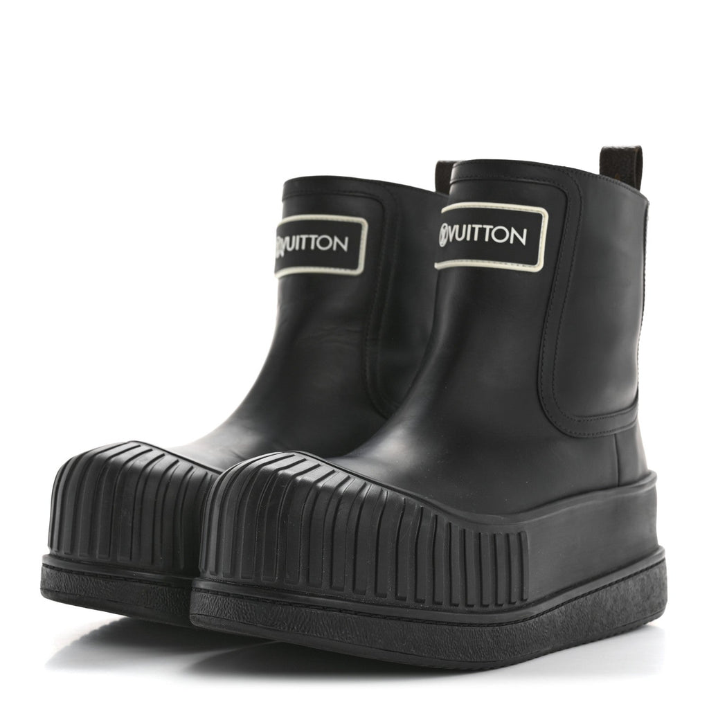 Calfskin Polar Flat Ankle Boots 38 Black £¨ Direct shipment via from wholesalehk.shop