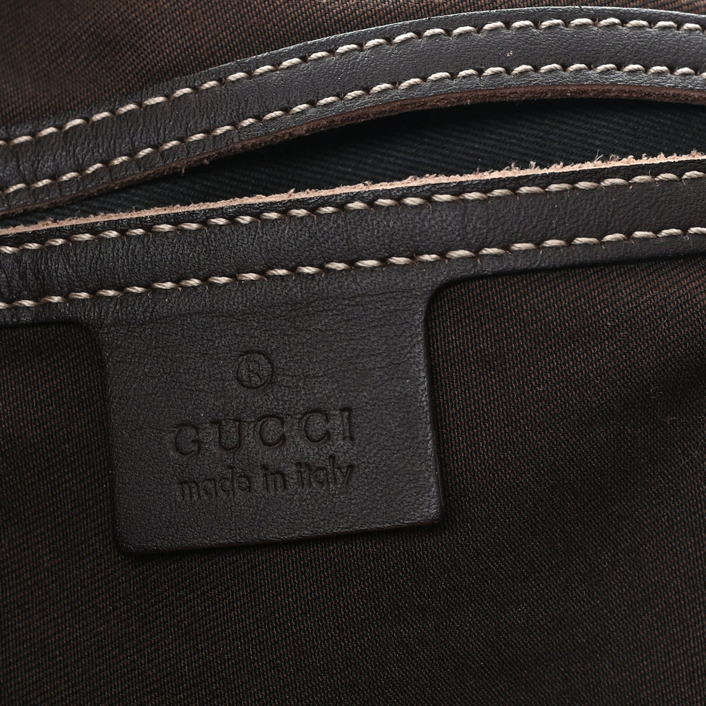 GG Plus Monogram Joy Vertical Tote Dark Brown wholesalehk.shop