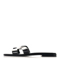 Box Calfskin Oran Sandals 37 Black wholesalehk.shop