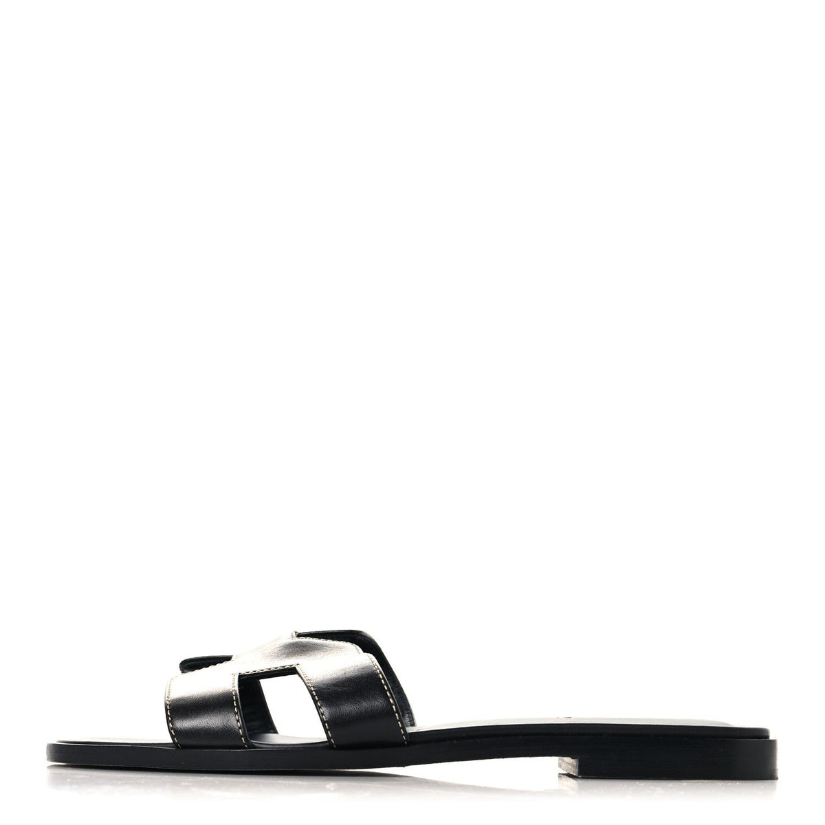 Box Calfskin Oran Sandals 37 Black wholesalehk.shop