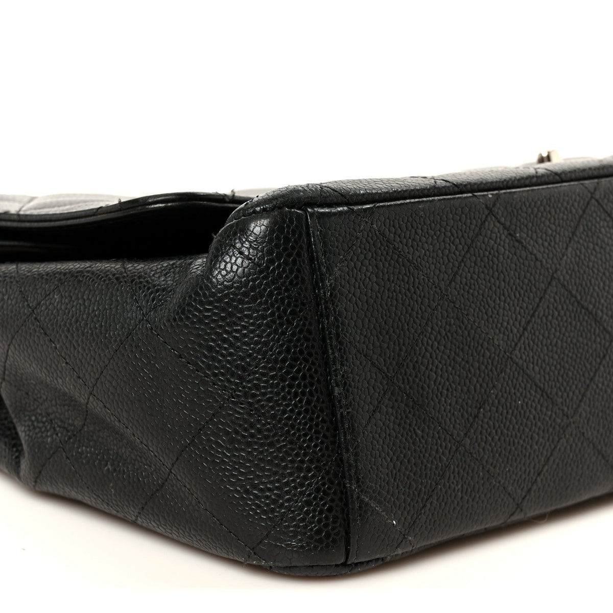 Caviar Quilted Maxi Double Flap Black wholesalehk.shop