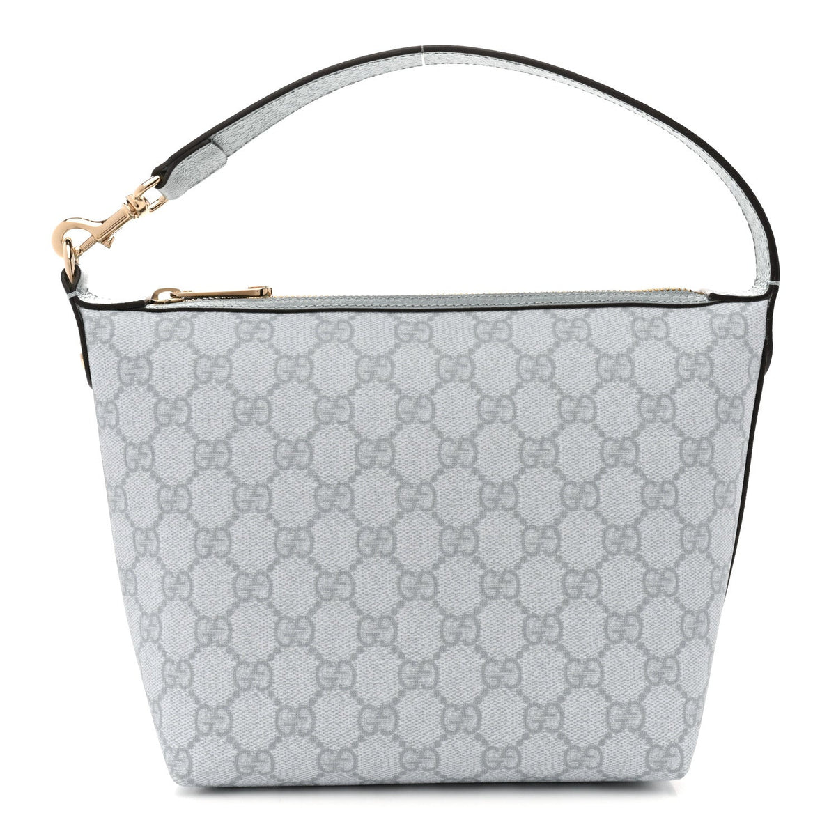 GG Supreme Monogram Textured Calfskin Web Super Mini Ophidia Shoulder Bag Light Blue wholesalehk.shop