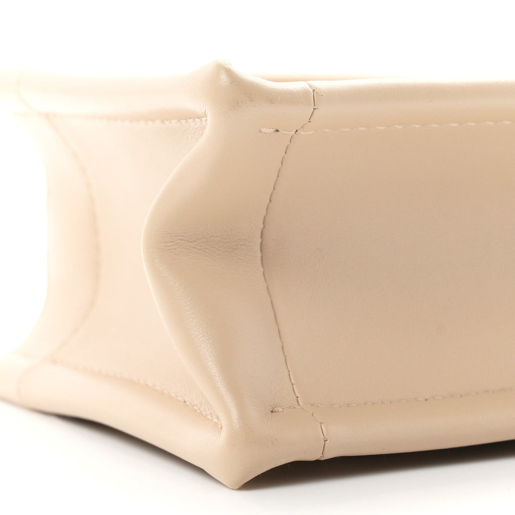 Calfskin Macrocannage Mini Book Tote Powder Beige £¨ Direct shipment via from wholesalehk.shop