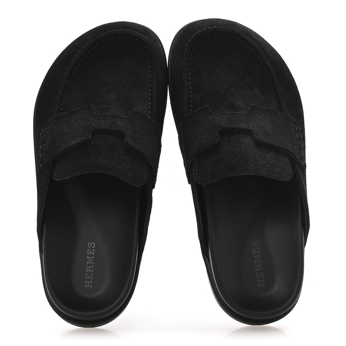 Suede Calfskin Go Mules 35 Black wholesalehk.shop