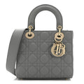 Lambskin Cannage Small My ABCDior Lady Dior Grey wholesalehk.shop