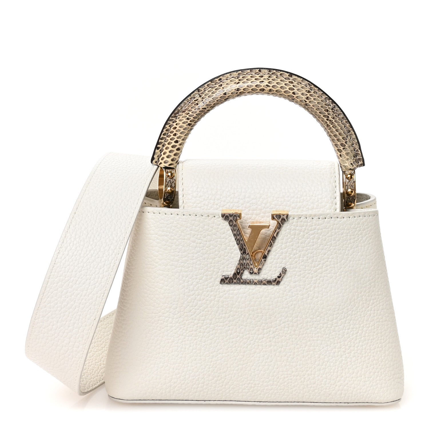 Taurillon Ayers Capucines Mini White Snow White £¨ Direct shipment via from wholesalehk.shop