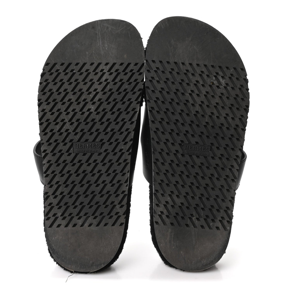 Calfskin Woolskin Womens Chypre Sandals 39 Black wholesalehk.shop