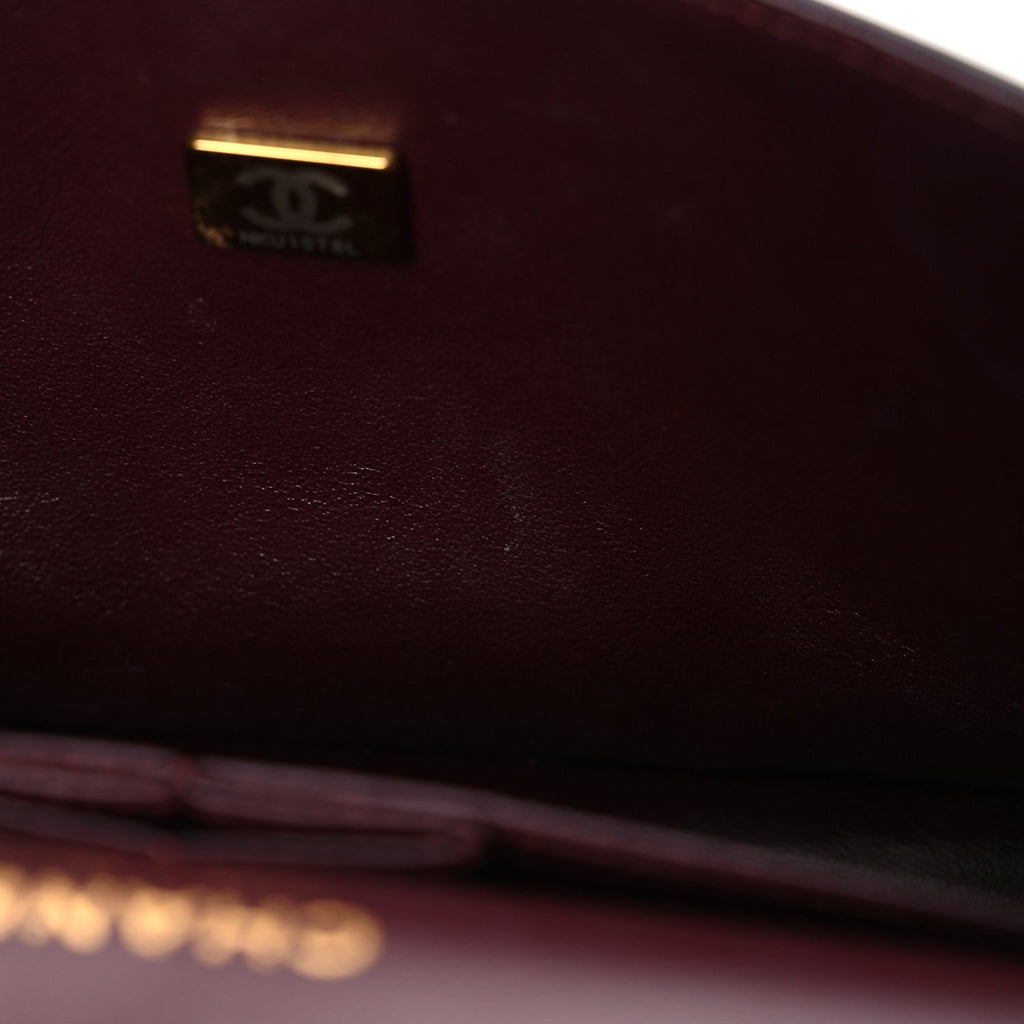 Lambskin Quilted Small Double Flap Black wholesalehk.shop