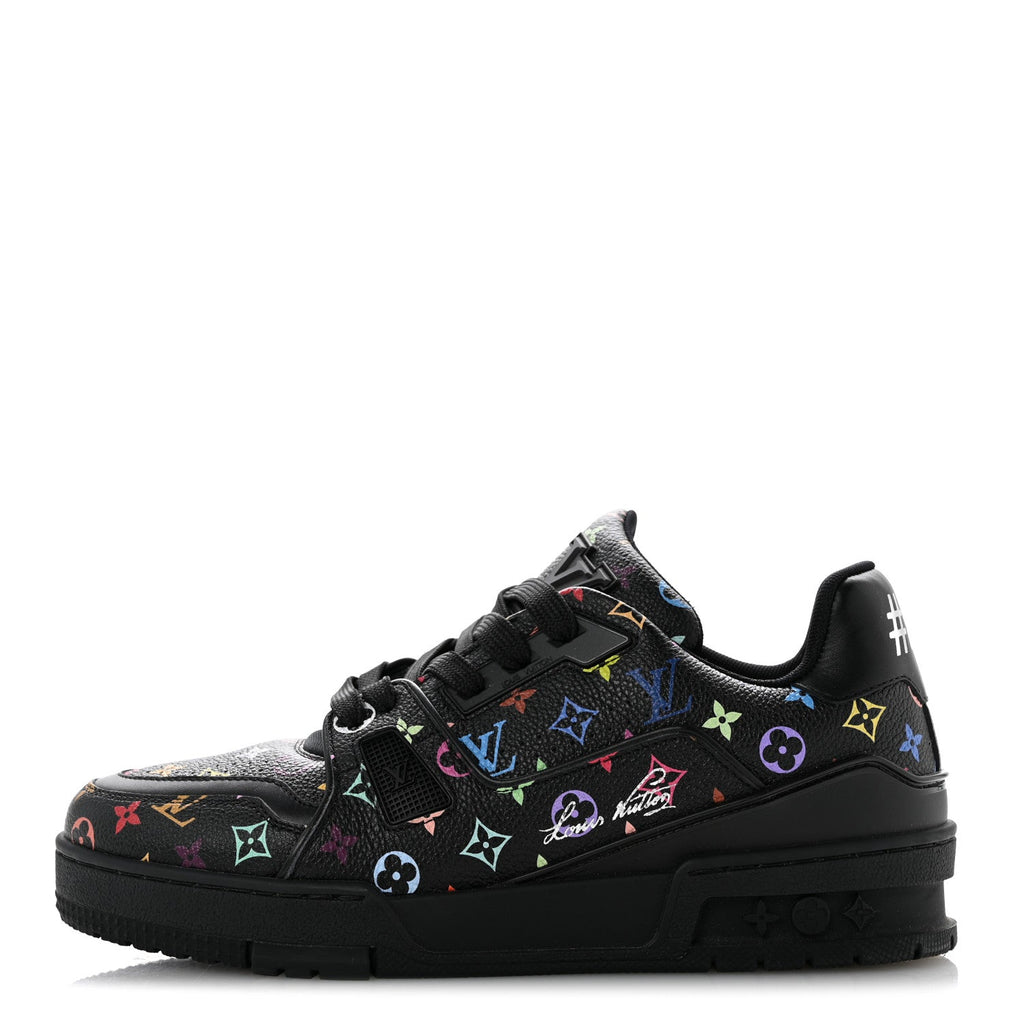 LV X TM Calfskin Monogram Multicolor Womens LV Trainer Sneakers 37.5 Black £¨ Direct shipment via from wholesalehk.shop