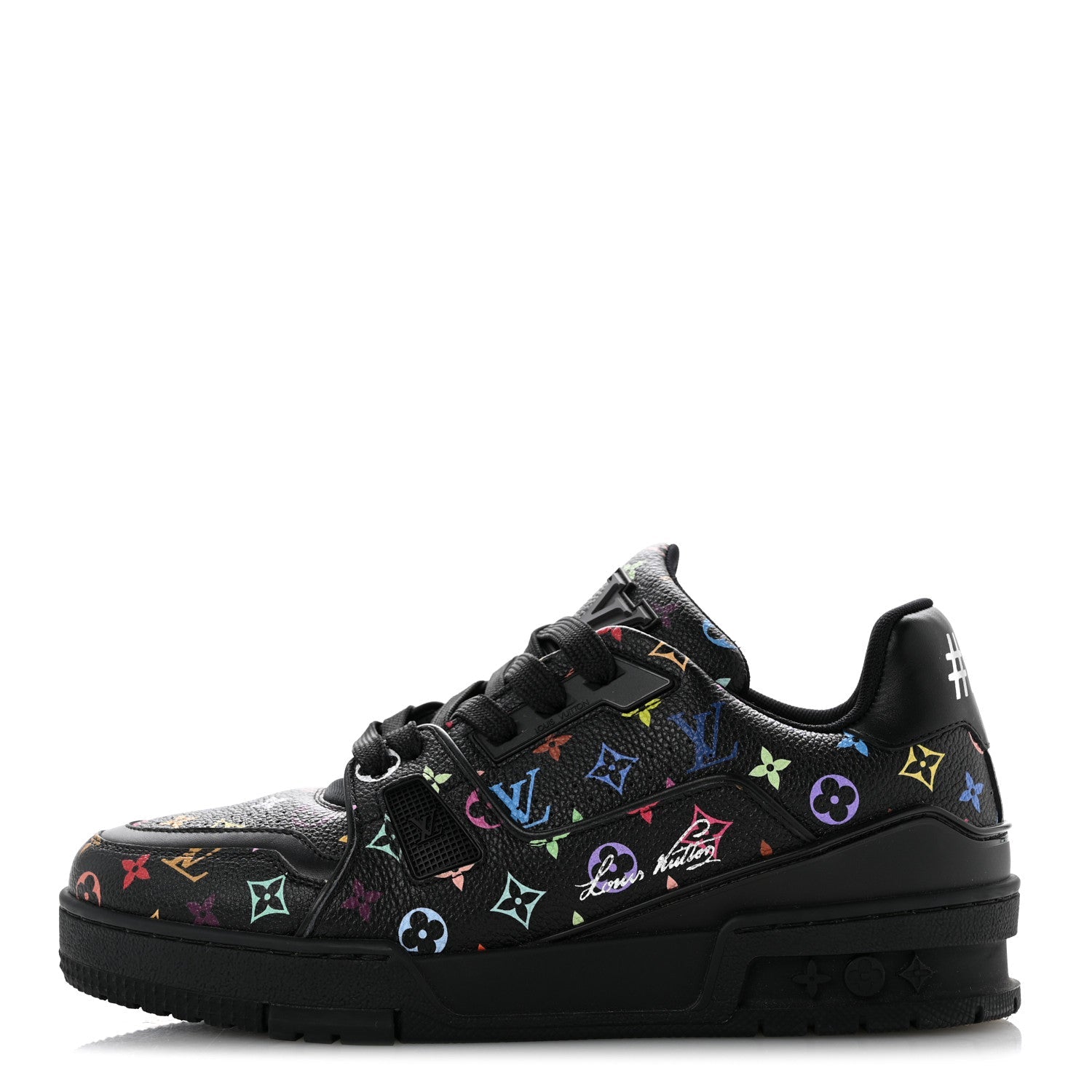 LV X TM Calfskin Monogram Multicolor Womens LV Trainer Sneakers 37.5 Black £¨ Direct shipment via from wholesalehk.shop