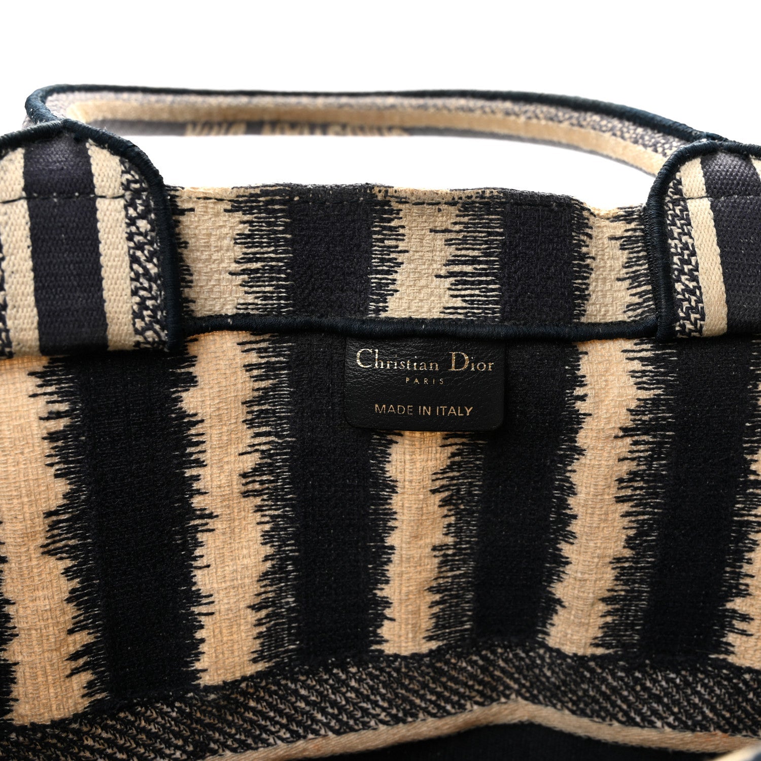 Canvas Embroidered Large Striped Book Tote Navy £¨ Direct shipment via from wholesalehk.shop
