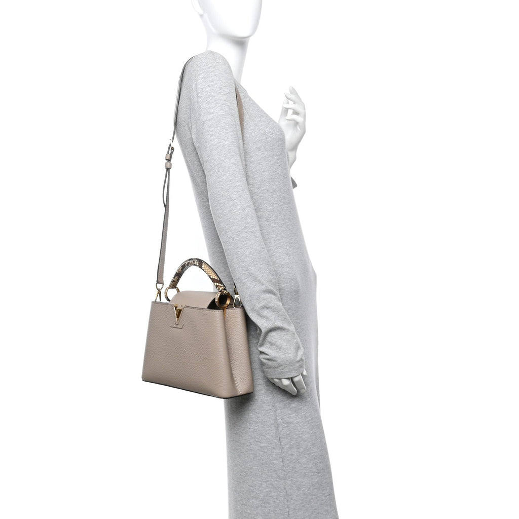 Taurillon Snakeskin Capucines BB Galet £¨ Direct shipment via from wholesalehk.shop