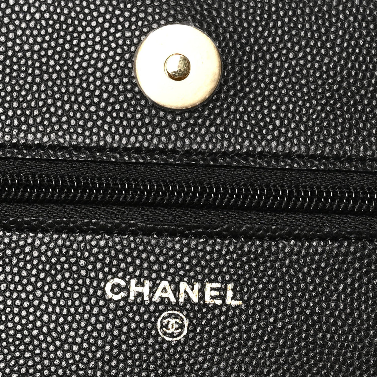 Caviar Quilted Enamel Coco Casino Wallet On Chain WOC Black wholesalehk.shop
