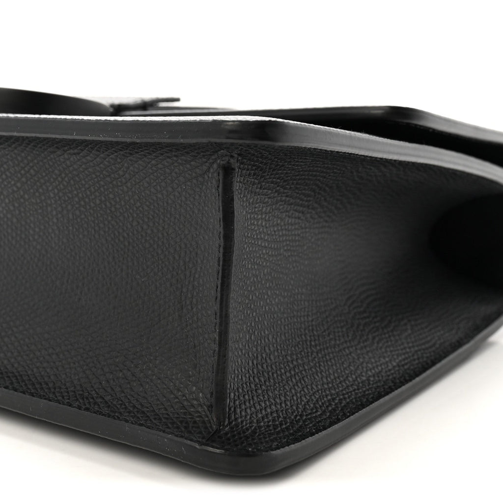 Ultra Matte Grained Calfskin 30 Montaigne Flap Bag Black wholesalehk.shop