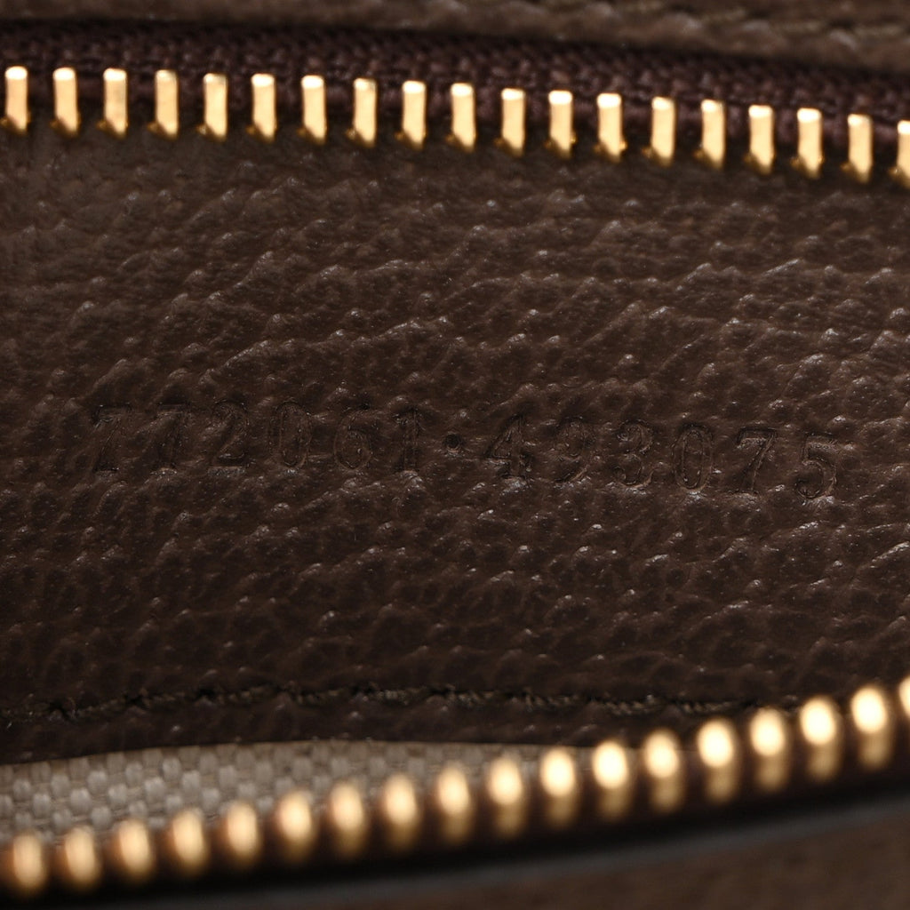GG Supreme Monogram Web Small Ophidia Top Handle Bag  Beige Ebony wholesalehk.shop