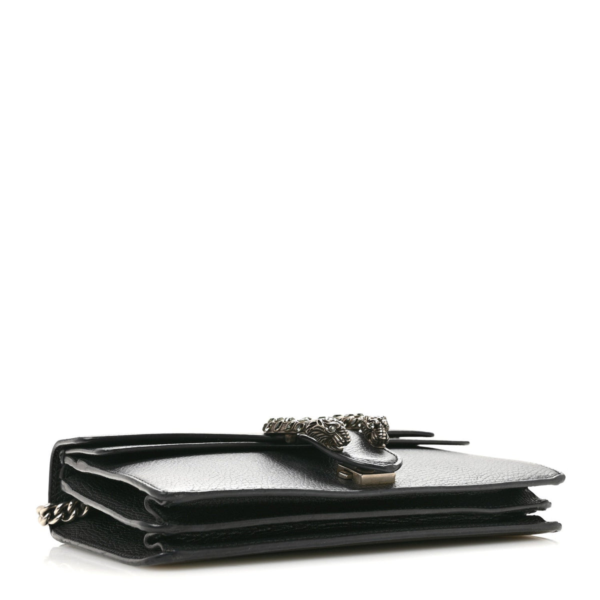 Pebbled Calfskin Small Dionysus Shoulder Bag Black wholesalehk.shop