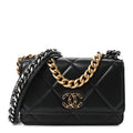 Lambskin Quilted Chanel 19 Wallet On Chain WOC Black wholesalehk.shop