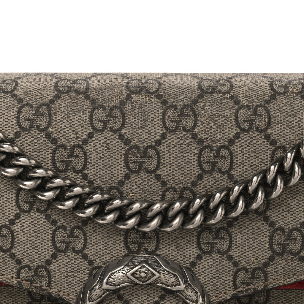 GG Supreme Monogram Small Dionysus Shoulder Bag Red wholesalehk.shop