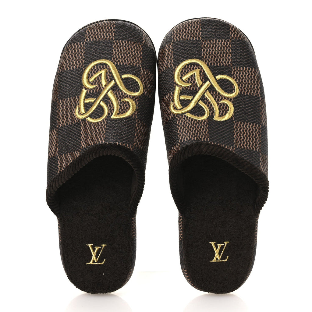 Damier Ebene Palace Slippers 8 Mocha £¨ Direct shipment via from wholesalehk.shop