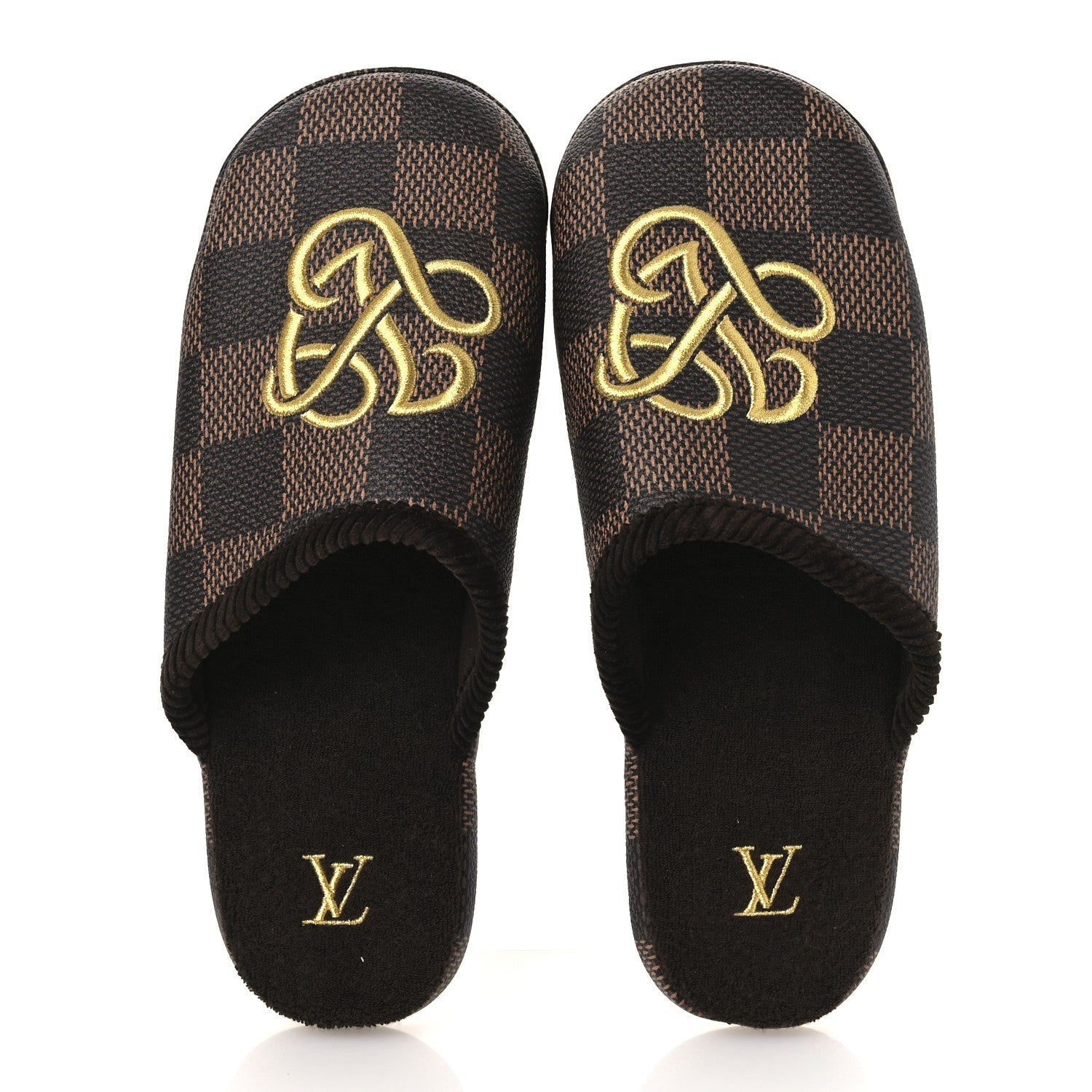 Damier Ebene Palace Slippers 8 Mocha £¨ Direct shipment via from wholesalehk.shop