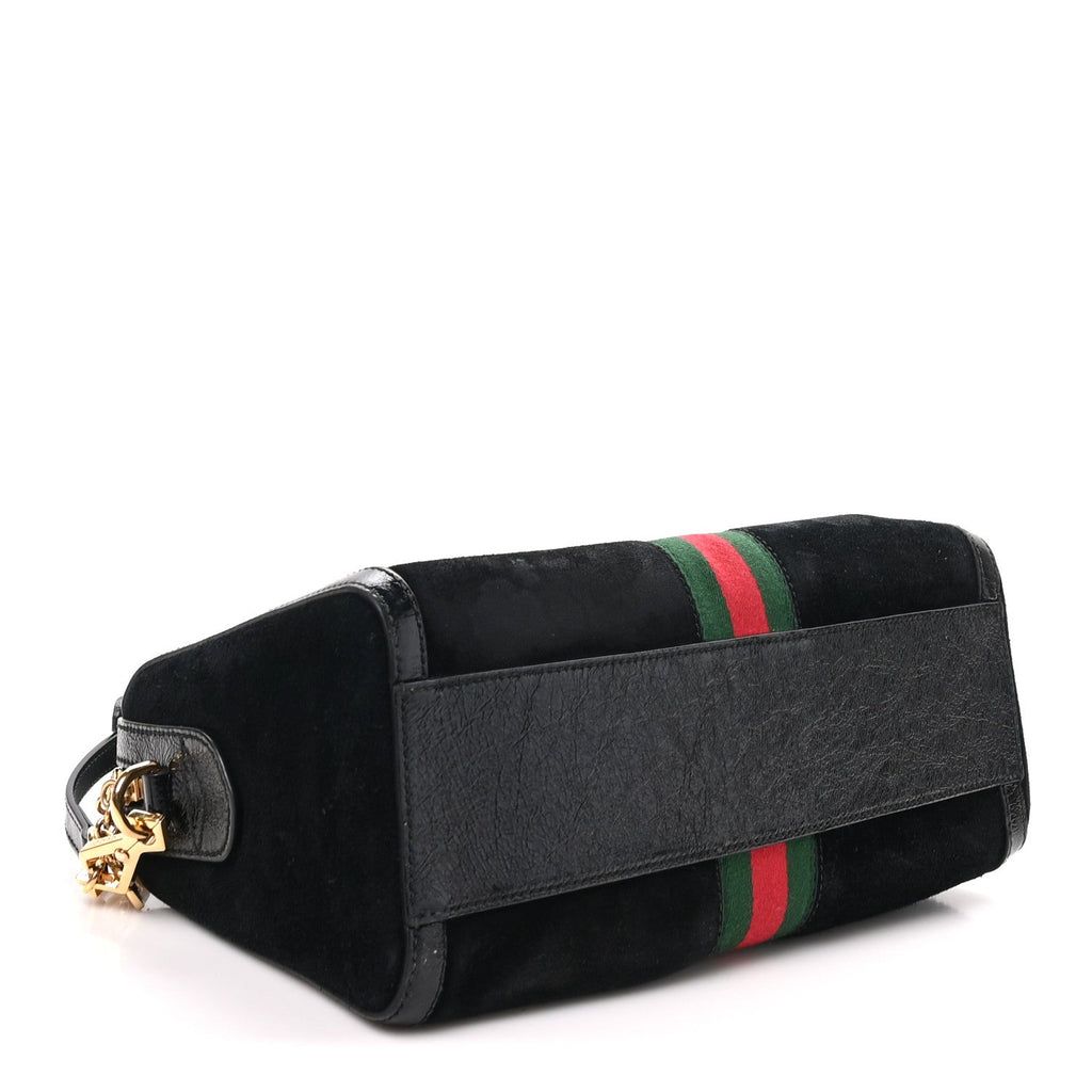 Suede Patent GG Web Medium Ophidia Boston Black wholesalehk.shop
