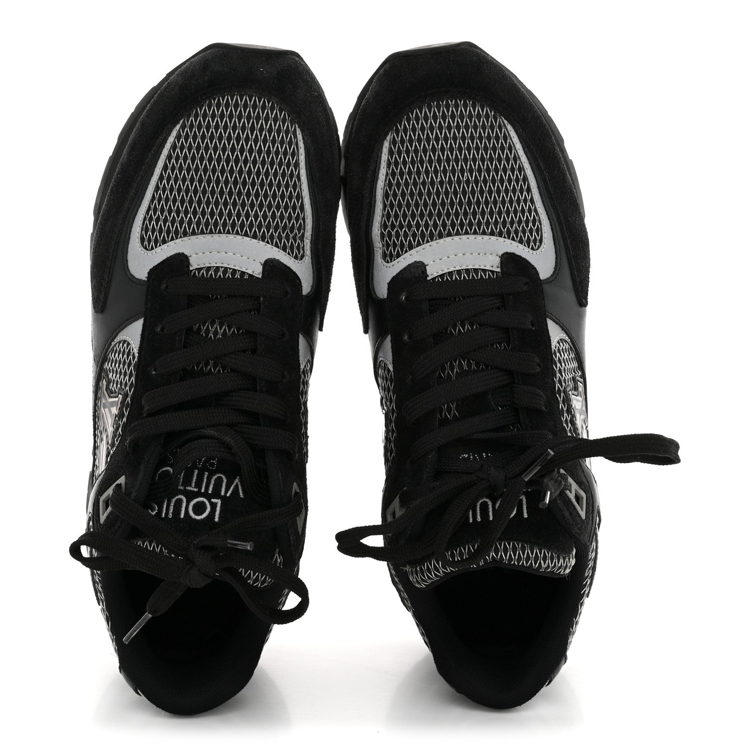 Suede Calfskin Mesh Mens Run Away Sneakers 7 Black £¨ Direct shipment via from wholesalehk.shop