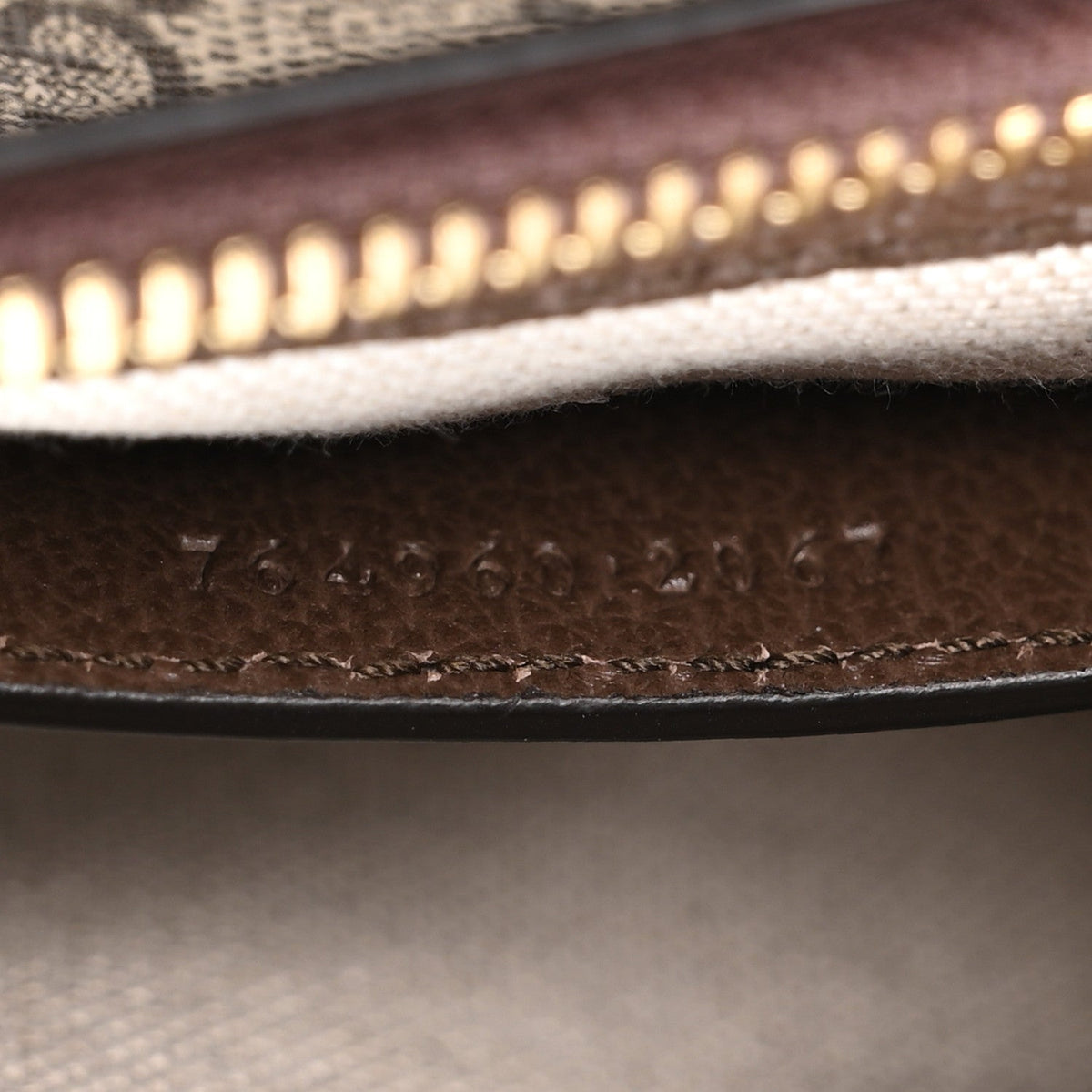 GG Supreme Monogram Textured Dollar Calfskin Mini Ophidia Chain Bag Beige Ebony wholesalehk.shop