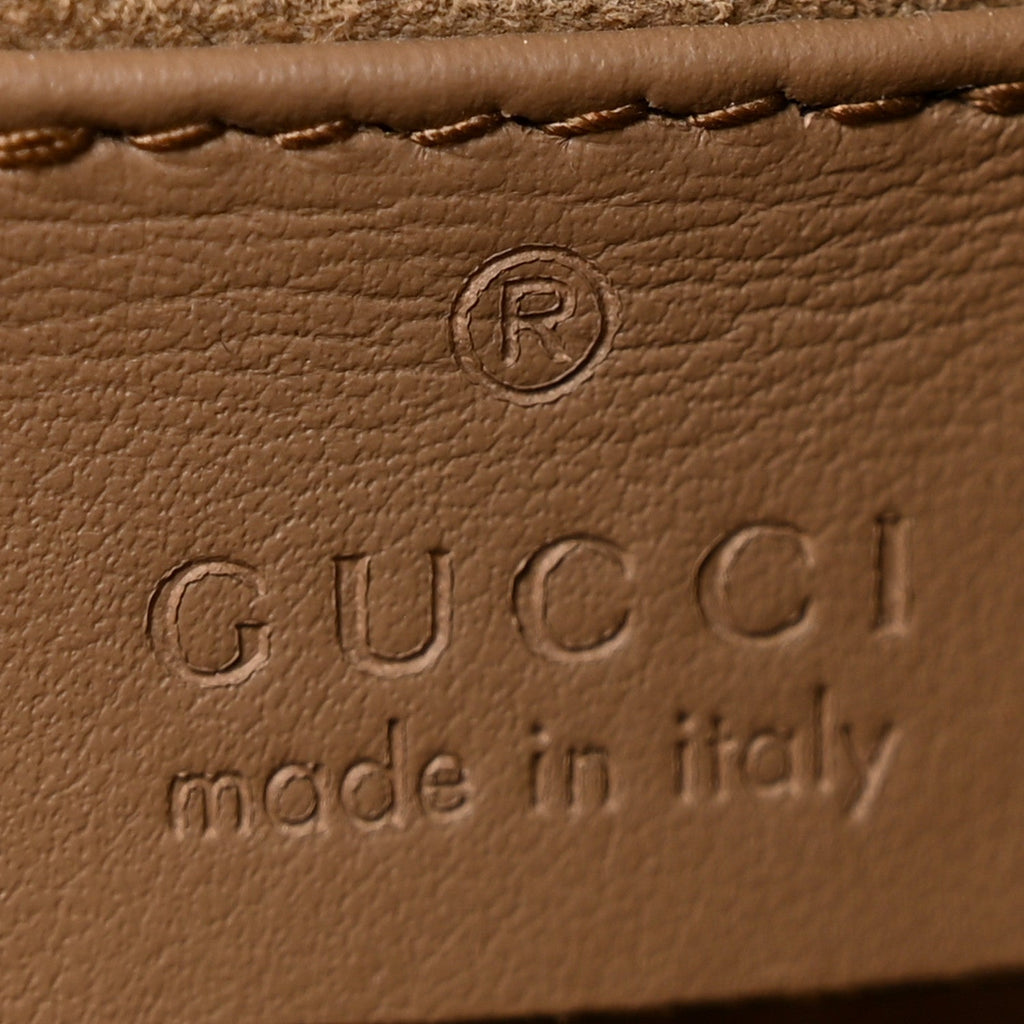 GG Supreme Monogram Suede Crystal Small Dionysus Shoulder Bag Beige Ebony Taupe wholesalehk.shop