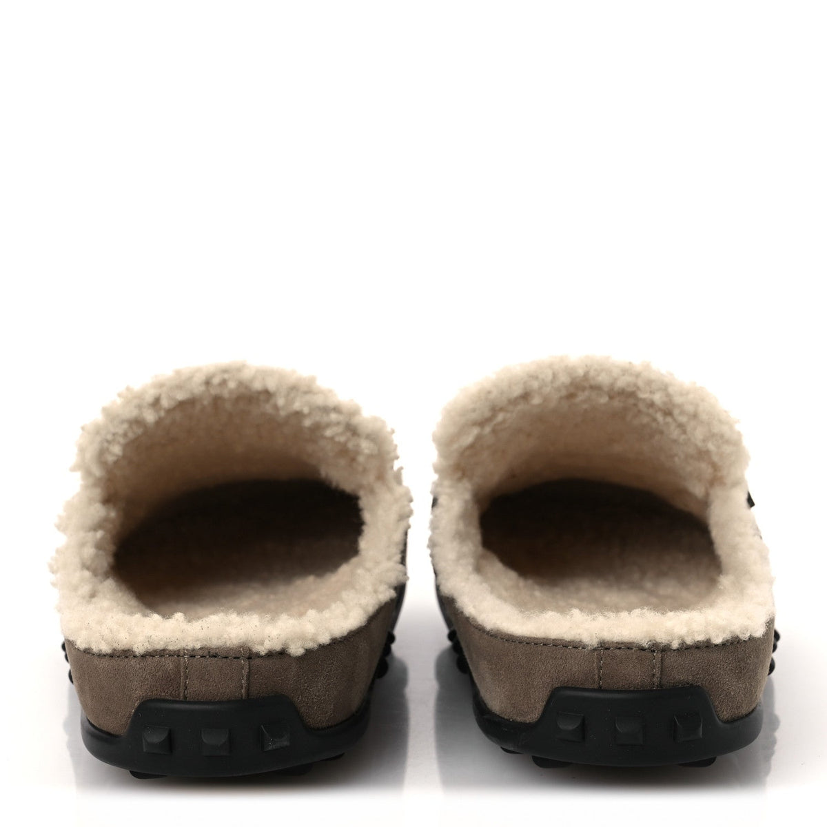 Suede Goatskin Shearling Go Mules 38 Brun Frume Ecru wholesalehk.shop