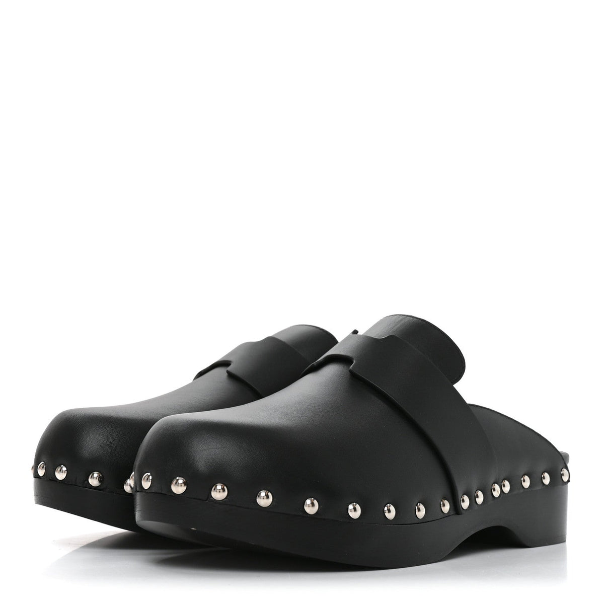 Calfskin Calya Mules 37 Black wholesalehk.shop