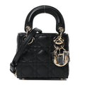Lambskin Cannage Micro Lady Dior Black wholesalehk.shop