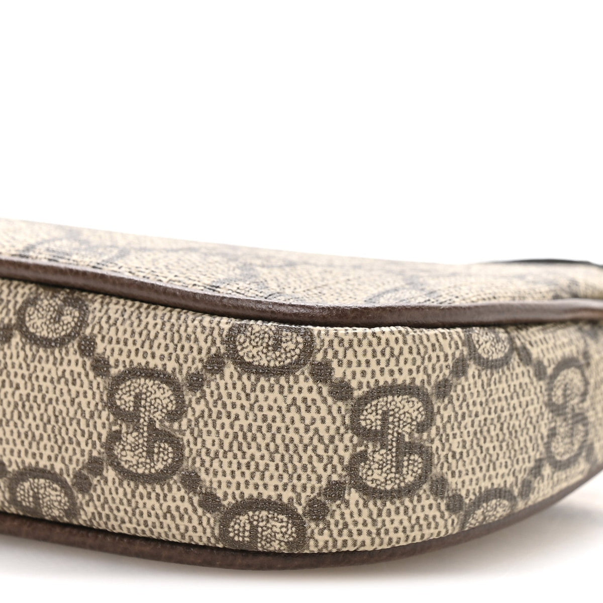 GG Supreme Monogram Textured Dollar Calfskin Mini Ophidia Chain Bag Beige Ebony wholesalehk.shop