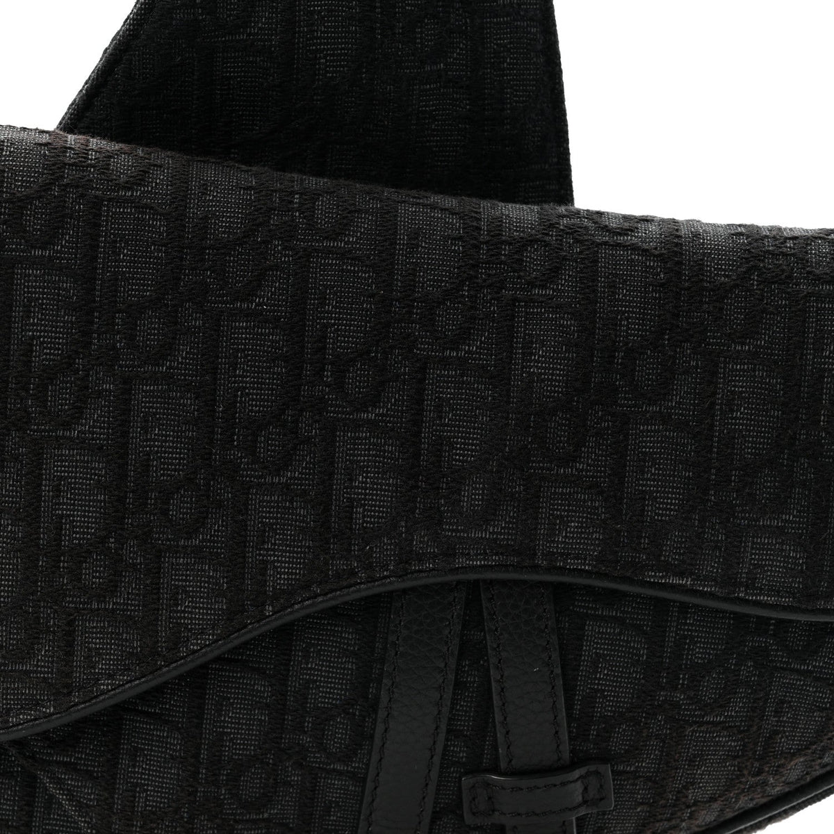 Oblique Mens Saddle Bag Black Blue wholesalehk.shop