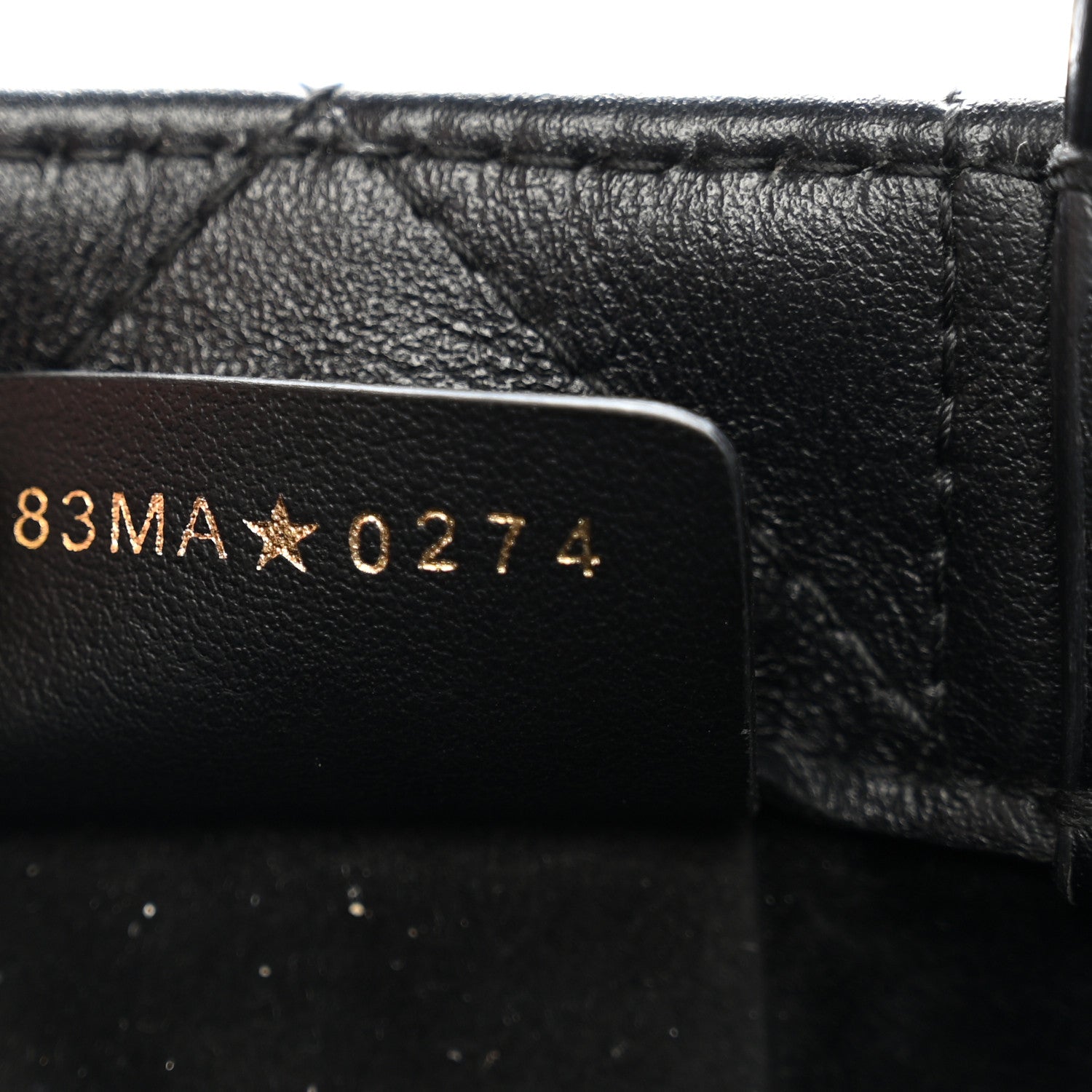 Calfskin Macrocannage Mini Book Tote Black £¨ Direct shipment via from wholesalehk.shop