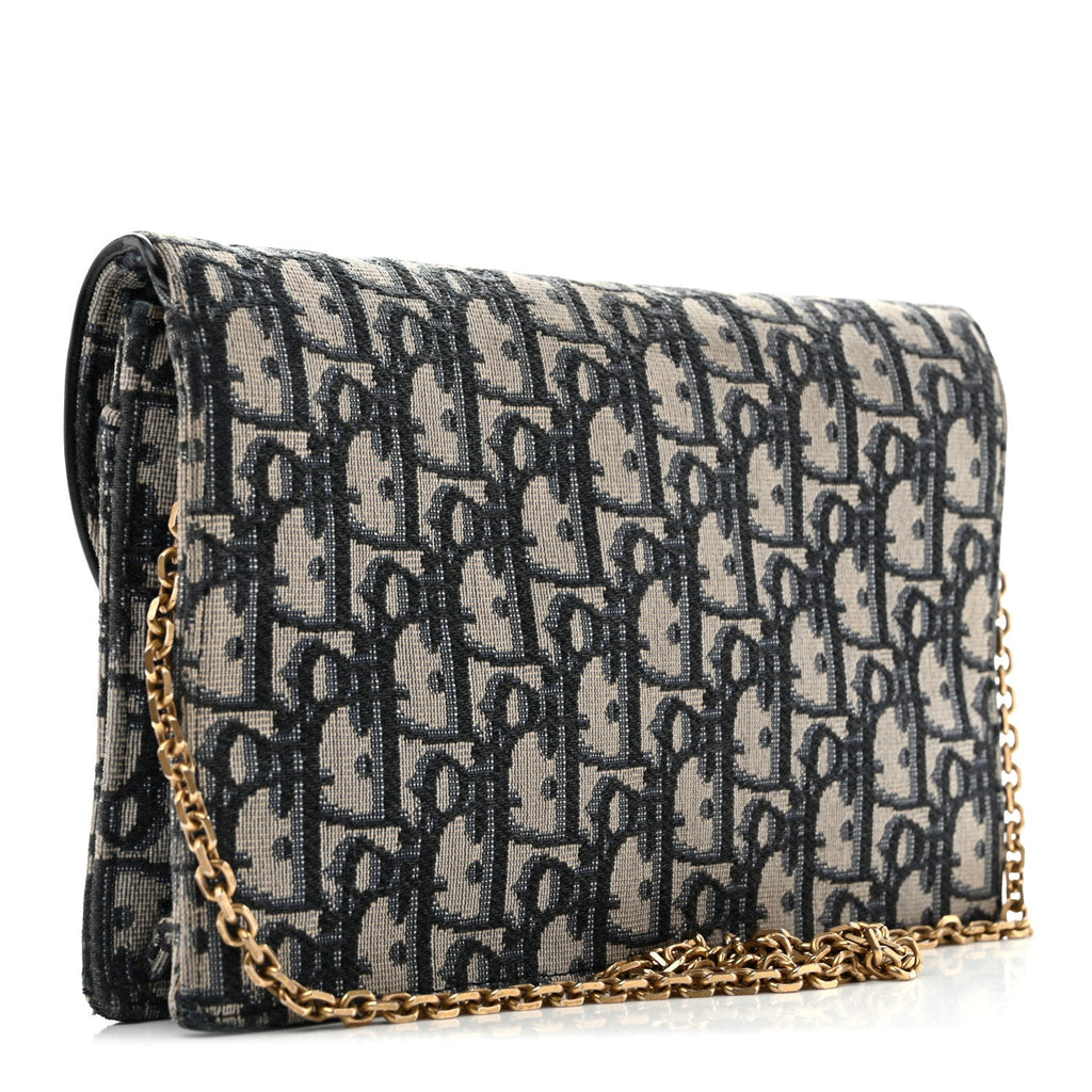 Oblique Saddle Chain Pouch Blue wholesalehk.shop