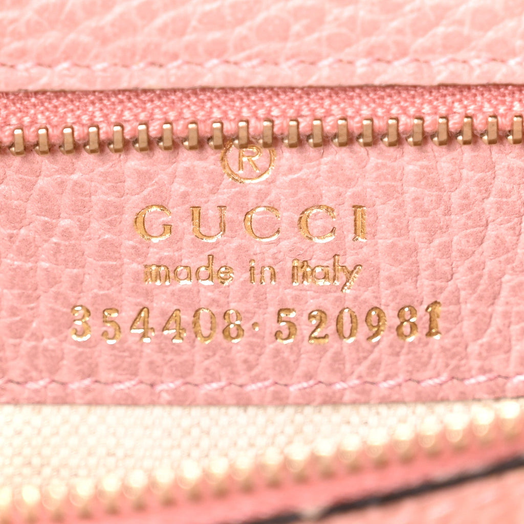 Dollar Calfskin Small Swing Tote Soft Pink wholesalehk.shop