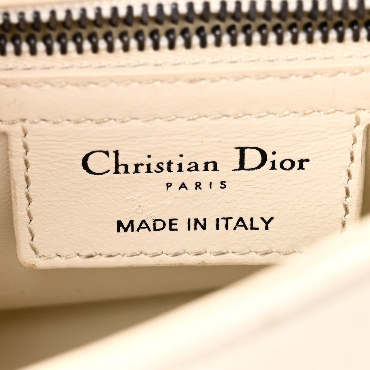 Lambskin Macrocannage Small Dior Caro Bag Ivory wholesalehk.shop