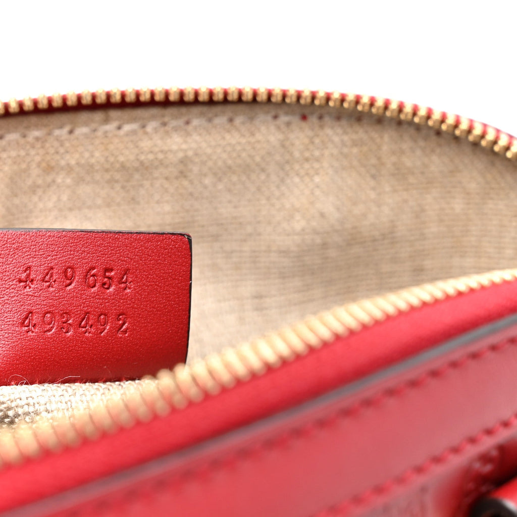 Soft Microguccissima Mini Dome Bag Rosso £¨ Direct shipment via from wholesalehk.shop