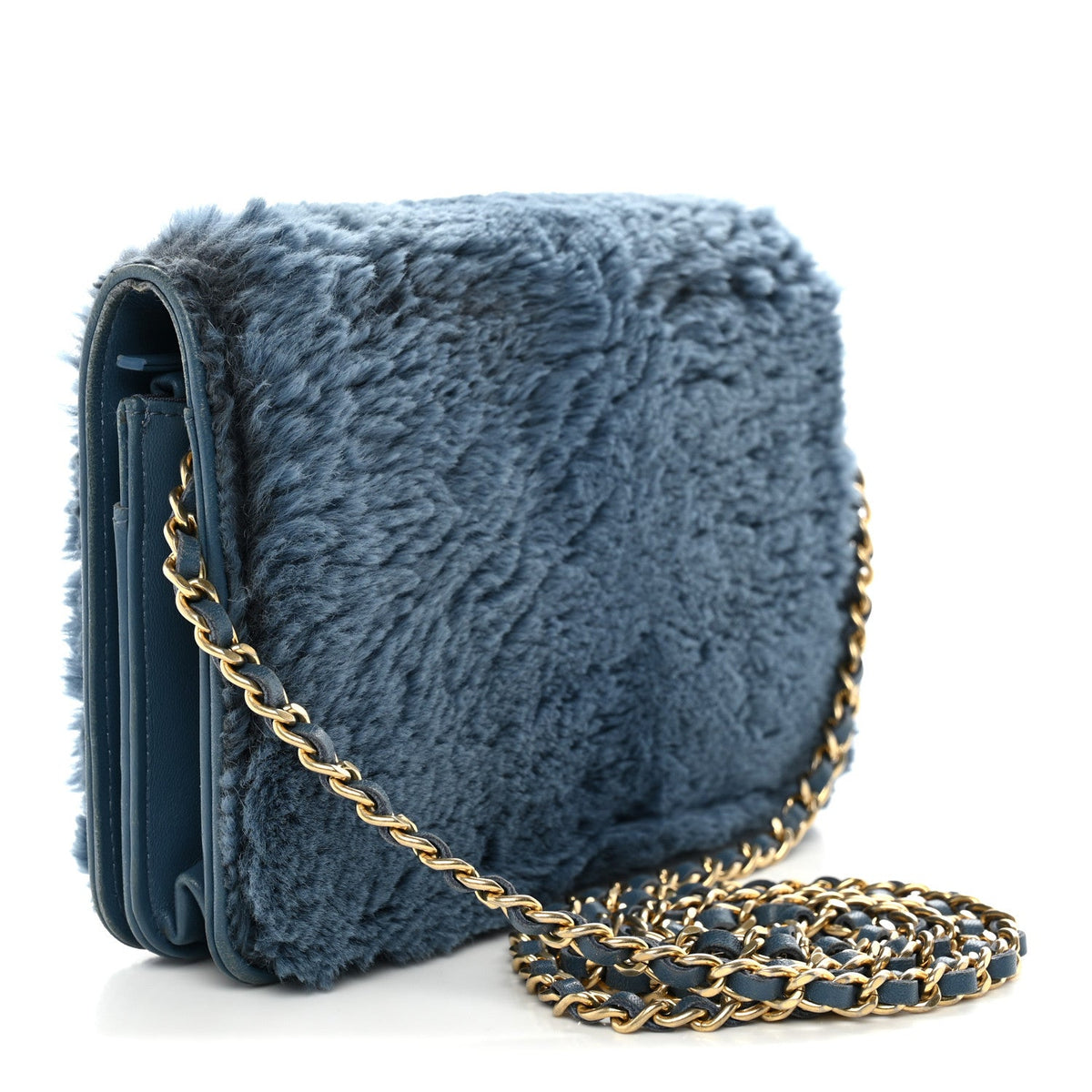 Rabbit Fur Wallet On Chain WOC Blue wholesalehk.shop