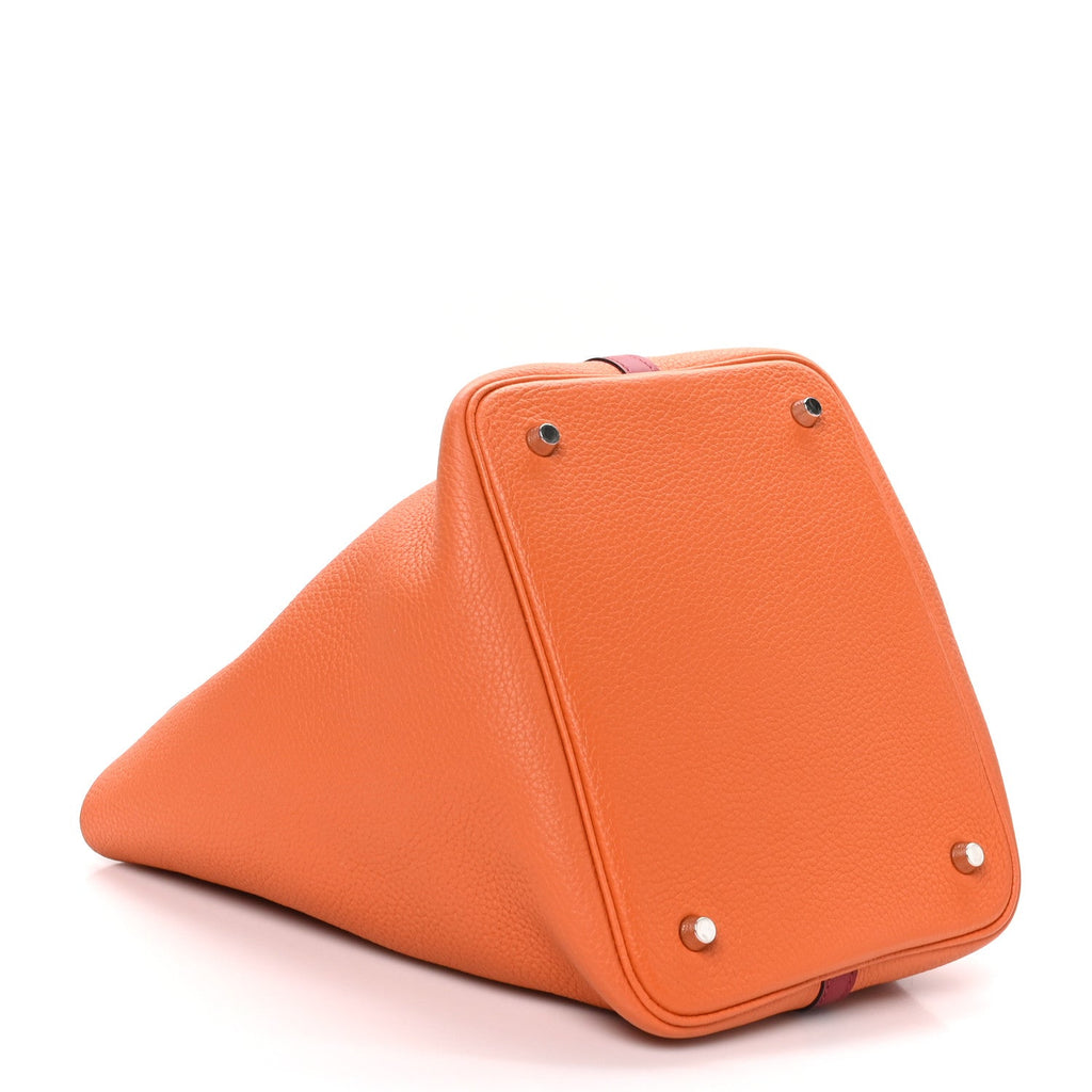 Taurillon Clemence Swift Eclat Picotin Lock 22 MM Orange Rouge Grenat £¨ Direct shipment via from wholesalehk.shop