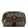 GG Supreme Monogram Web Mini Ophidia Shoulder Bag Brown wholesalehk.shop