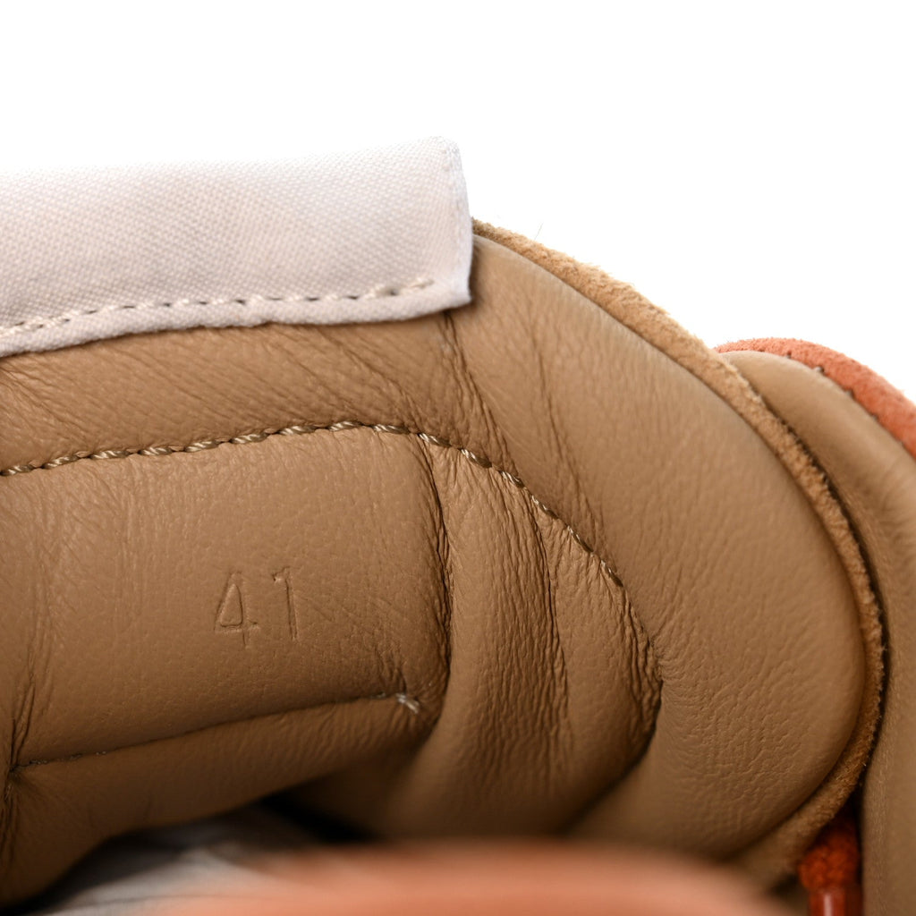 Suede Goatskin Jet Sneakers 41 Beige Natura Orange Nacarat wholesalehk.shop