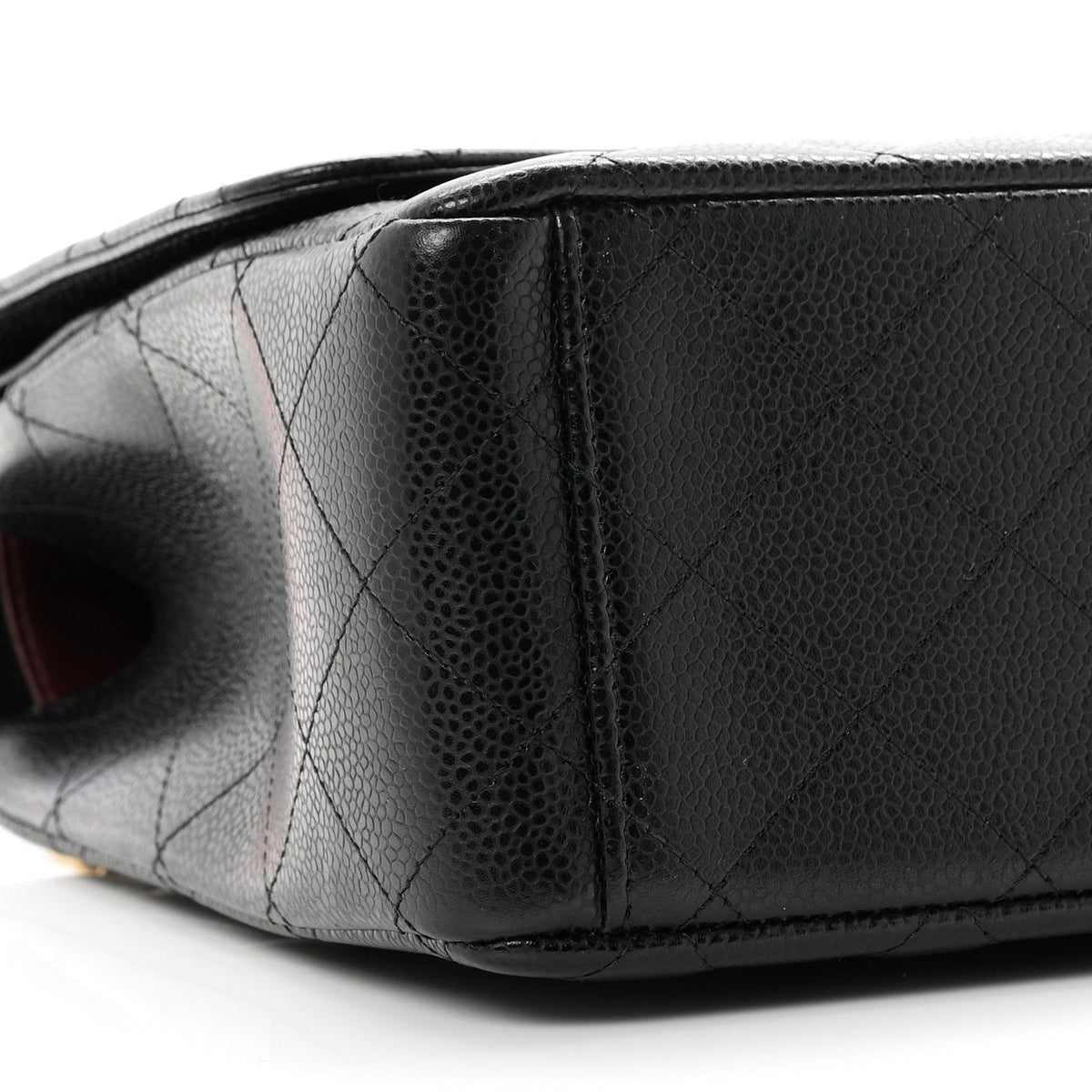 Caviar Quilted Maxi Double Flap Black wholesalehk.shop
