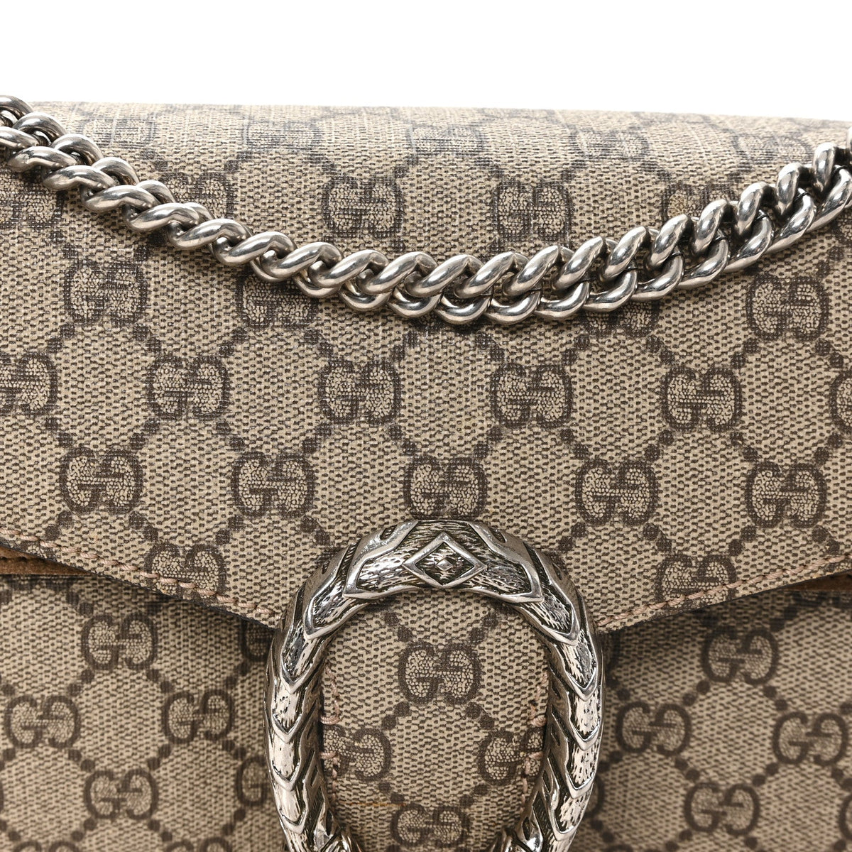 GG Supreme Monogram Small Dionysus Shoulder Bag Taupe wholesalehk.shop